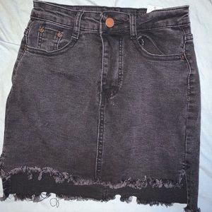 Small black mini skirt